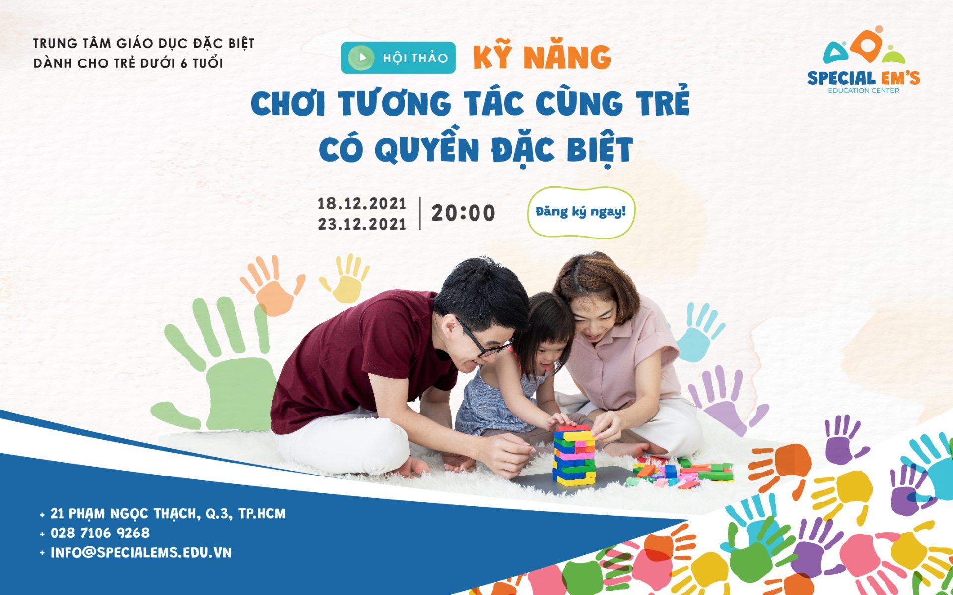 Online Special Education Workshop: “Parents Learn The Skills To Play With Special Rights Children”